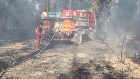 Bu kez de Antalya'da orman yangını çıktı