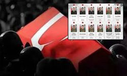 12 ocağa ateş düştü: Şehitlerin cenaze programı belli oldu