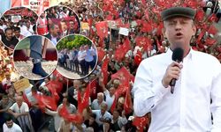 CHP'den Adıyaman'da tarihi miting! Özgür Özel kürsüye kasketiyle çıktı