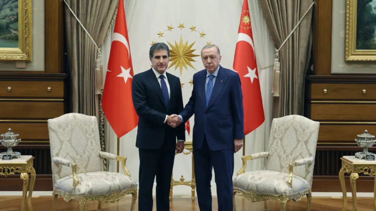 Erdoğan, IKBY Başkanı Barzani’yi kabul etti