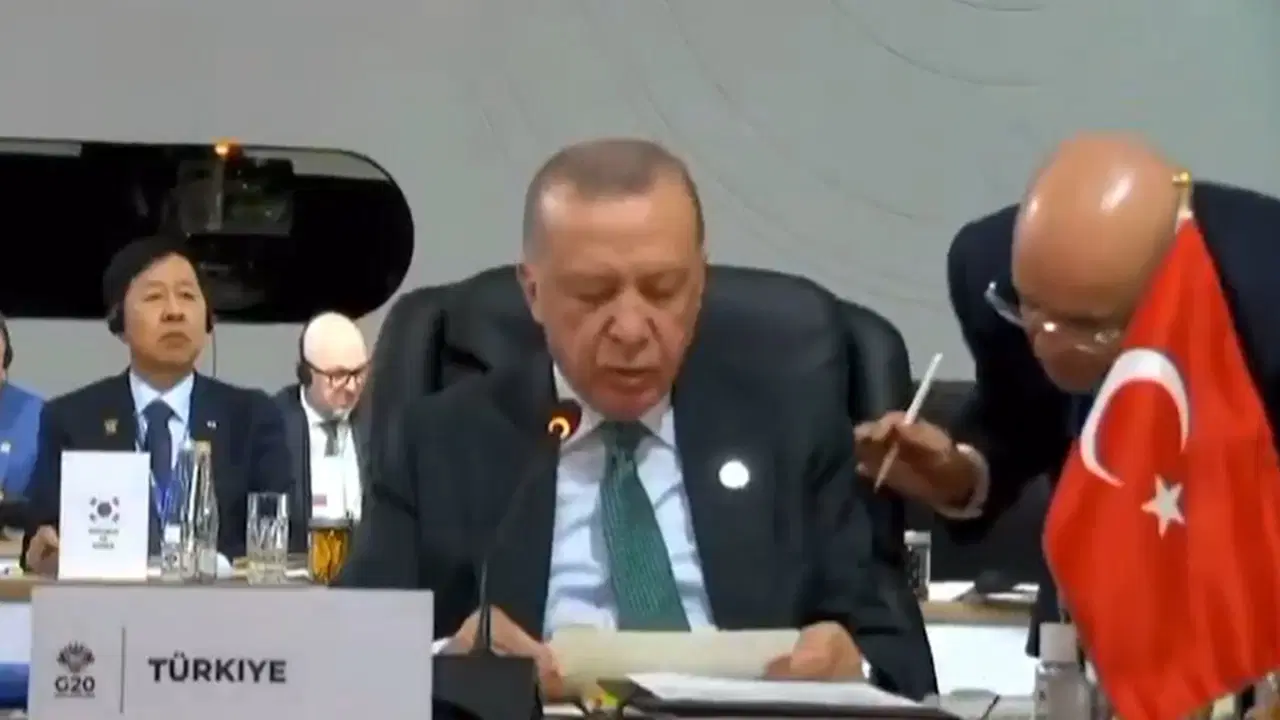 Erdoğan'ın G-20 konuşmasında ilginç anlar