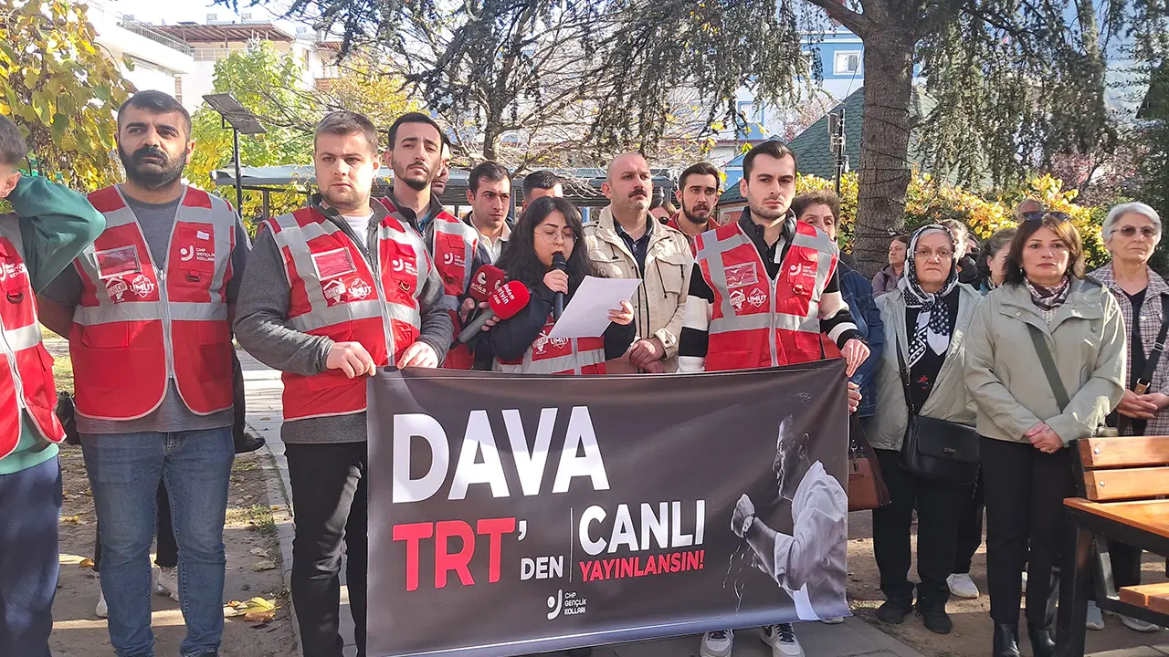 CHP Artvin Gençlik Kolları'ndan 'İmamoğlu davası TRT'de canlı yayınlansın' çağrısı