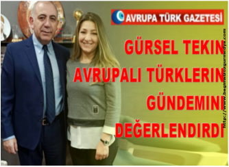 Gürsel Tekin koronalı günleri değerlendirdi