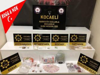 Kocaeli'de salça kovalarına saklanan 20 bin 250 uyuşturucu hap ele geçirildi