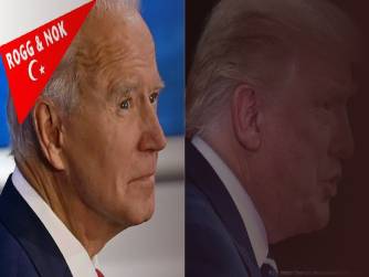 Trump ile Biden kozlarını uzaktan paylaştı