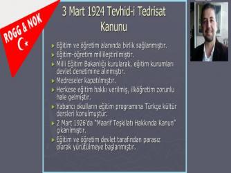 MUSTAFA SOLAK:TEVHİD-İ TEDRİSAT YASASINI SAVUNUYOR MUYUZ?   