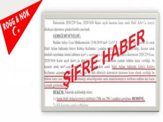 MAHKEME, BAŞKAN AYHAN’I  REDDETTİ, ‘KARAR KESİN’  DEDİ…