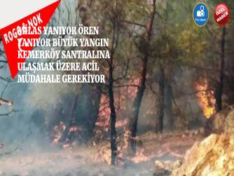 MİLAS YANIYOR ÖREN YANIYOR