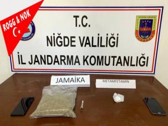 Niğde'de 1 kilo Jamaika ele geçirildi