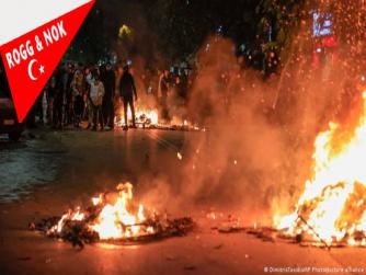 Selanik'te polis şiddeti sonrası olaylar çıktı