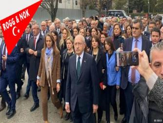 Yollar yürümekle aşınmaz... Sonunda ne olacağına bağlı yolun sonu olmalı !!! İşte Kılıçdaroğlu ve CHP'li vekiller Adalet Bakanlığı'na yürüdü...
