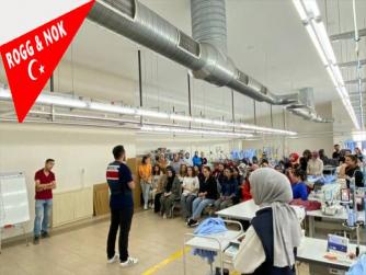 Kırıkkale'de tekstil fabrikası çalışanları bilgilendirildi