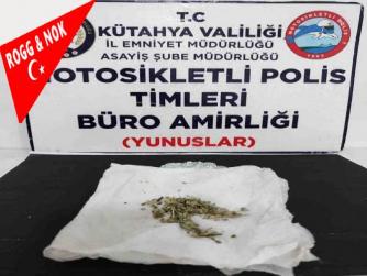 Kütahya'da Motosikletli Polis Timlerince Bonzai Ele Geçirildi