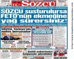 SÖZCÜ’yü sustururlarsa koltuklarında oturamazlar
