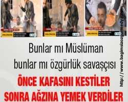 Önce kafasını kestiler...