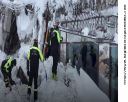 İtalya'nın orta kesiminde yaşanan çığ felaketinin ardından 6 kişinin canlı imiş ... 