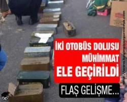 İki otobüs dolusu silah ele geçirildi