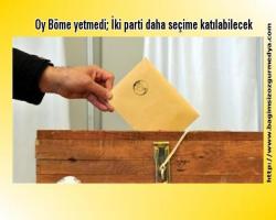 Oy Böme yetmedi; İki parti daha seçime katılabilecek