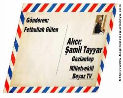 'Şamil Tayyar, bu mektubu da okusun'