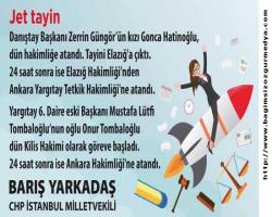 21/03/2018 Güncellendi Adaleti Karartma Partisi jet atamalarla yargıyı çürütüyormuş...