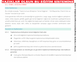 6.5. TEMEL DİĞERLERİMİZ;  Ülkeyi 19 Mayıs'ta nasıl birleştirdiniz acaba? Dersiniz bu olsun...