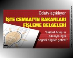İşte Cemaat’in bakanları fişleme belgeleri