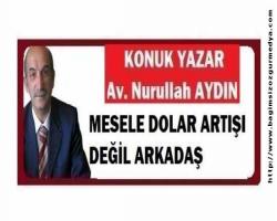 MESELE DOLAR ARTIŞI DEĞİL ARKADAŞ