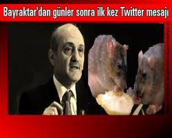 Bayraktar'dan günler sonra ilk kez Twitter mesajı