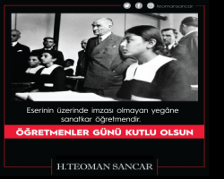 H. Teoman Sancar’dan Öğretmenler Günü mesajı