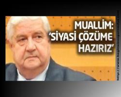 Velid Muallim: 'Siyasi çözüme hazırız'
