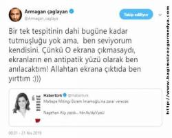 Nagehan Alçı olmasaydı ekranların antipatik yüzü ben olacaktım 