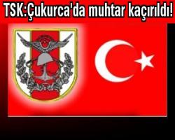 TSK:Çukurca'da muhtar kaçırıldı!