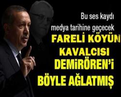 Fareli köyün kavalcısı  olan  Demirören'i böyle ağlatmış
