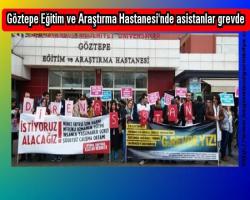 Göztepe Eğitim ve Araştırma Hastanesi'nde asistanlar grevde