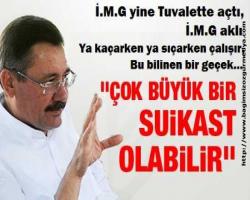 Melih Gökçek yine tuvalette açtı, İ.M.G aklı ya kaçarken ya sıçarken çalışır, bu bilinen bir geçek..