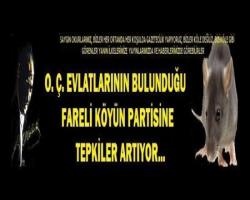 O. Ç. EVLATLARININ BULUNDUĞU FARELİ KÖYÜN PARTİSİNE TEPKİLER ARTIYOR...