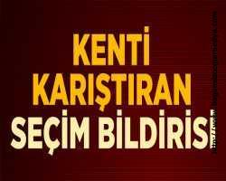 Kayseri'de 'Oy Kullanmayın' Bildirileri Dağıtıldı