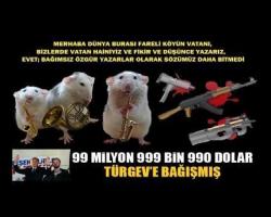 Mustafa Çakır bildirdi: 99 milyon 999 bin 990 dolar bağışmış