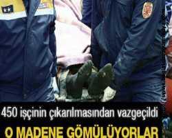 O madene gömülüyorlar