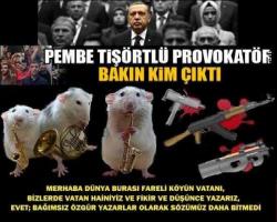 Pembe tişörtlü provokatör bakın kim çıktı