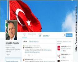 İhsanoğlu Twitter hesabı açtı, ilk tweetini attı