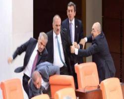 Burası fareli köy; vede Fareli Köyün partisi ile eski dostu MHP'li vekiller köy Meclis'te kavga etti