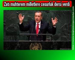 Zatı muhterem milletler cesurluk dersi verdi...