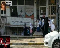 Beş yaşa türban-takkeli eğitim