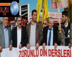 Alevilerden zorunlu din dersine karşı 'laik eğitim' mitingi