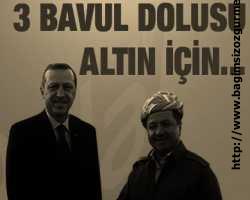 3 bavul dolusu altın için...