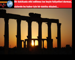 Bir dakikada etki edilmez ise beyin faliyetleri durmaz, sizde bu haber için bir dakika düşünü…