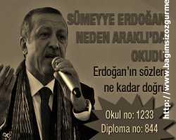 Sümeyye Halife kızı Erdoğan neden Araklı’da okudu????
