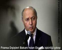  Fransa Dışişleri Bakanı'ndan Esad'la işbirliği çıkışı