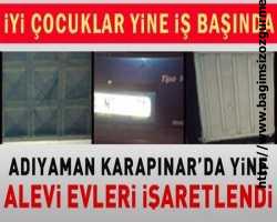 Adıyaman'da, Alevi Vatandaşların Evlerinin Kapısı İşaretlendi